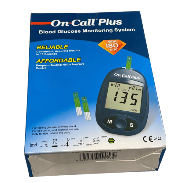 On Call Plus Blood Glucose Monitoring System – Digital Home Glucometer Device