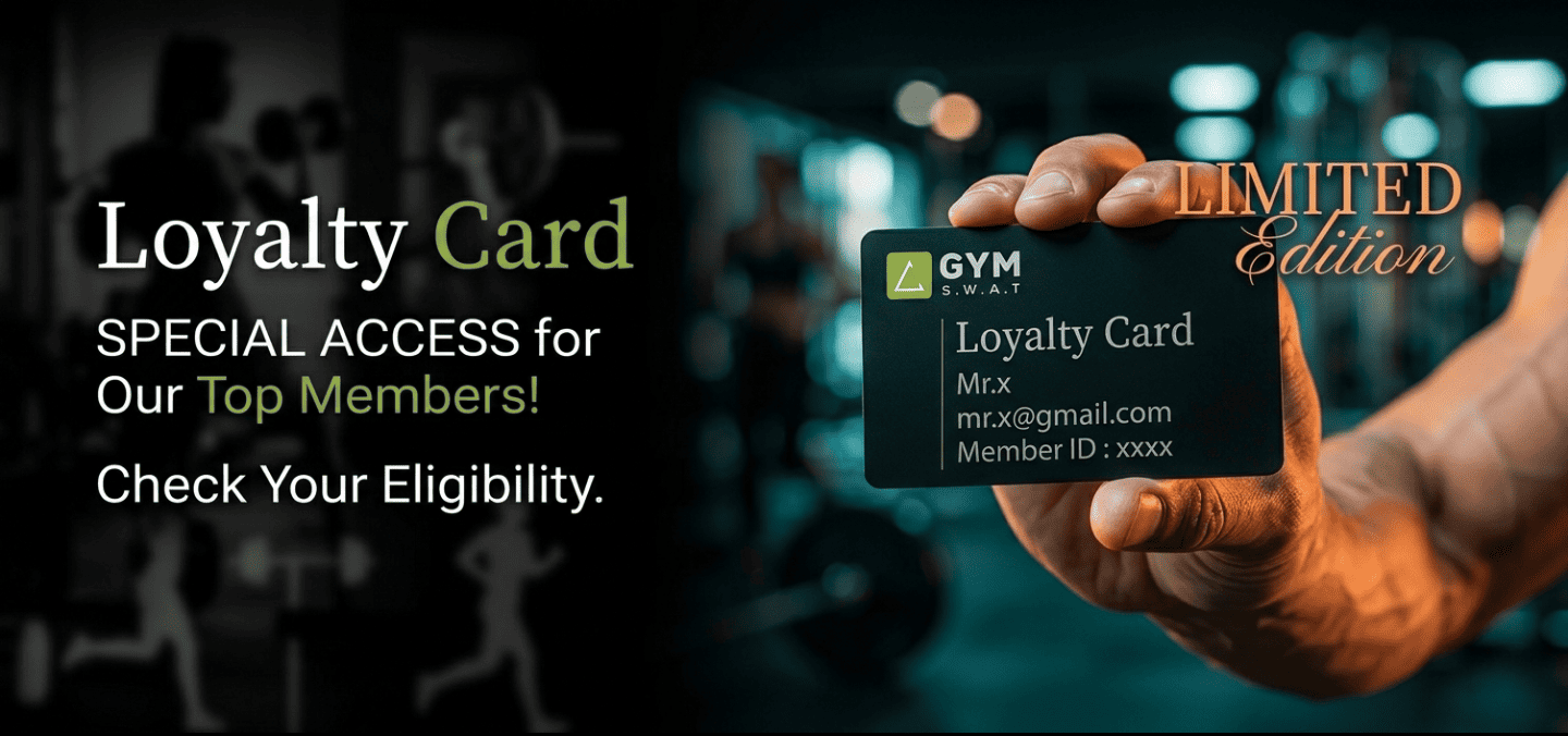 GYM SWAT Loyalty Card - Free Delivery, Priority Access, and Exclusive Rewards for Top Members